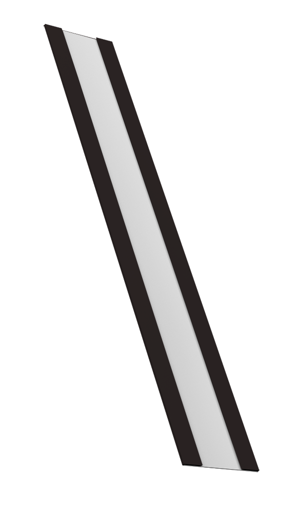 Крепежная планка жалюзи Milan, Milan Slim, Tokyo 0,5 Drap TX RAL 9005 черный (1,8м)