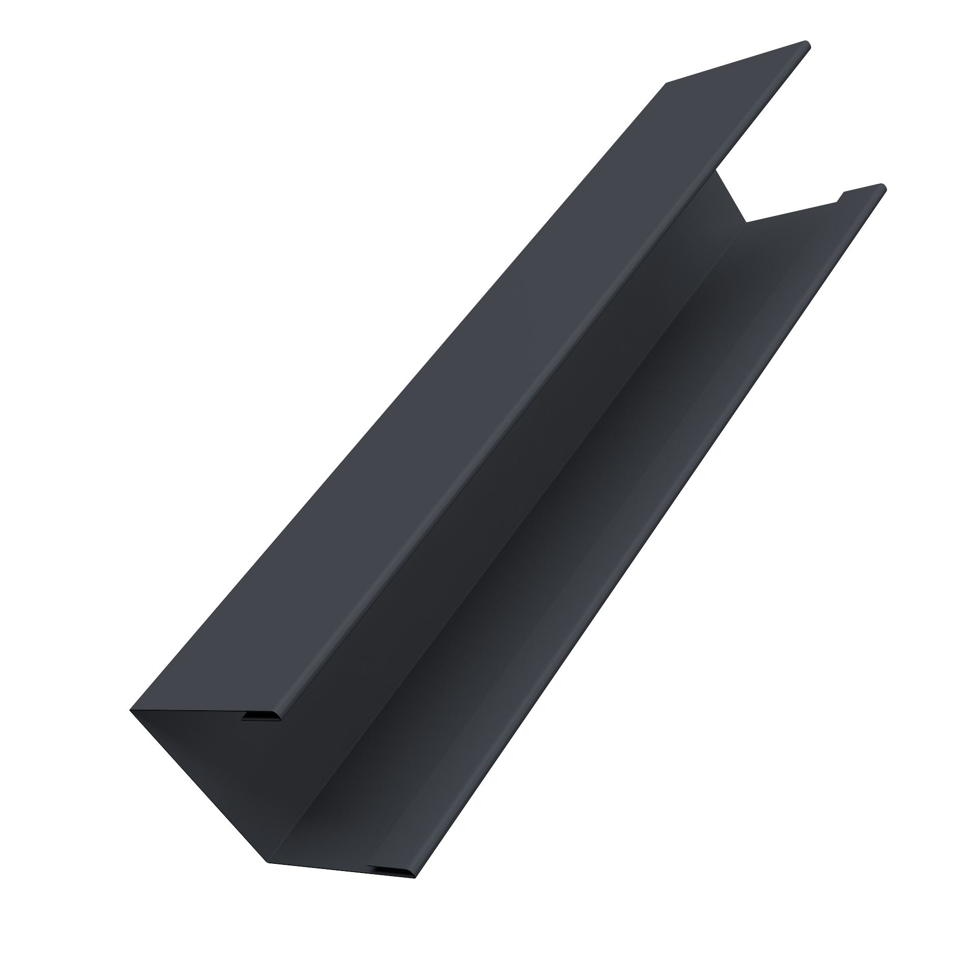 Крышка жалюзи Milan Slim 0,45 PE-Double RAL 7024 мокрый асфальт (2,5м)