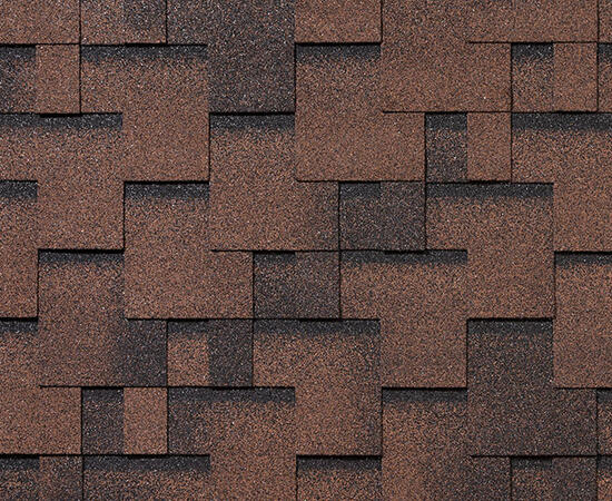 Черепица гибкая RoofShield Фемили Эко Лайт Модерн коричневый с оттенением