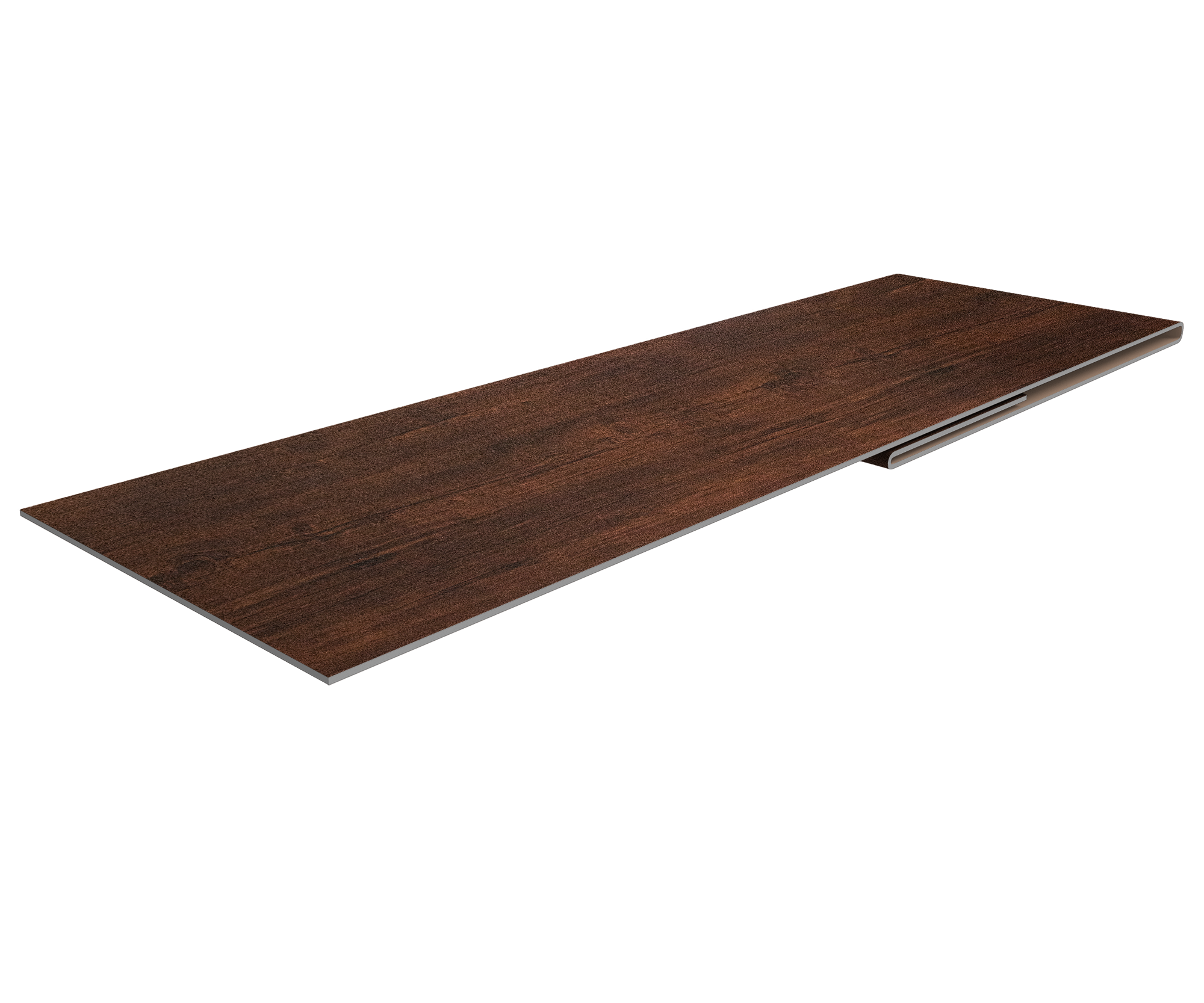 Планка финишная 48х25 0,4 Print Premium Cherry Wood Dark FTC (3м)