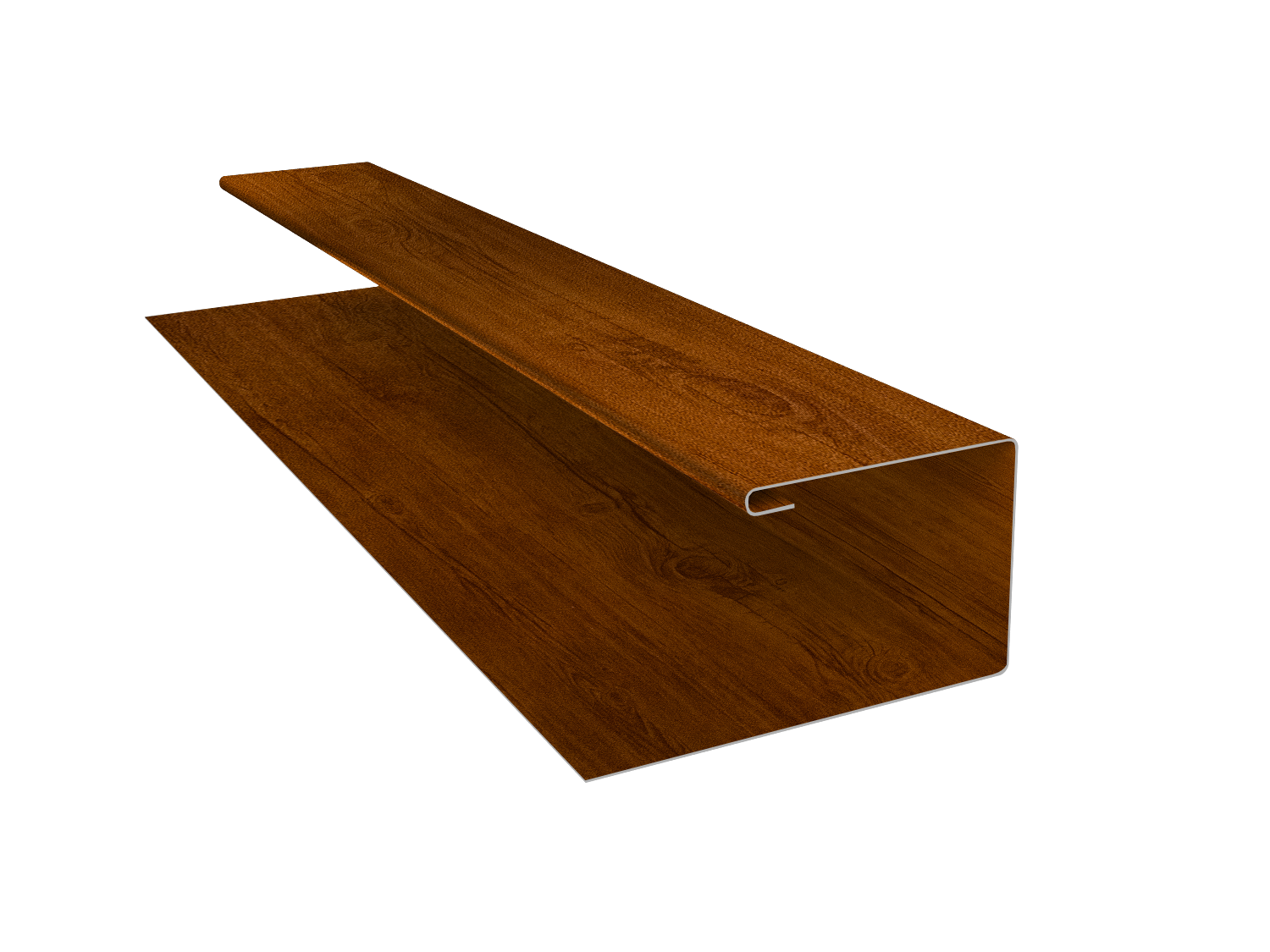 Планка П-образная Блок-Хаус new Grand Line 0,45 Print-Double Premium Golden Wood Intense F (3м)