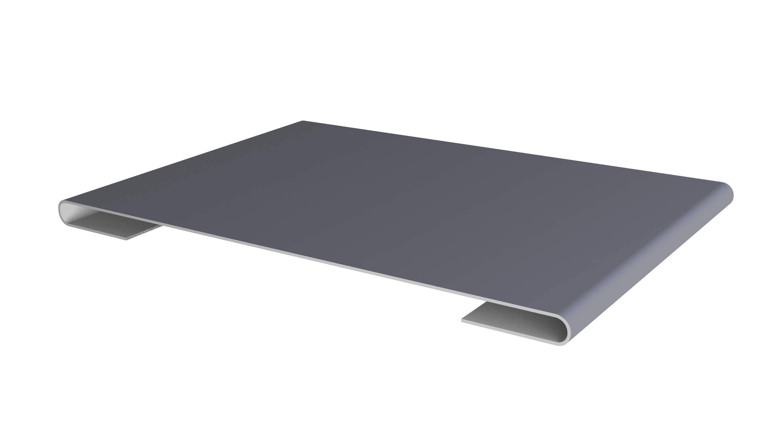 Планка стыковочная 0,5 Satin с пленкой RAL 7004 сигнальный серый (3м)