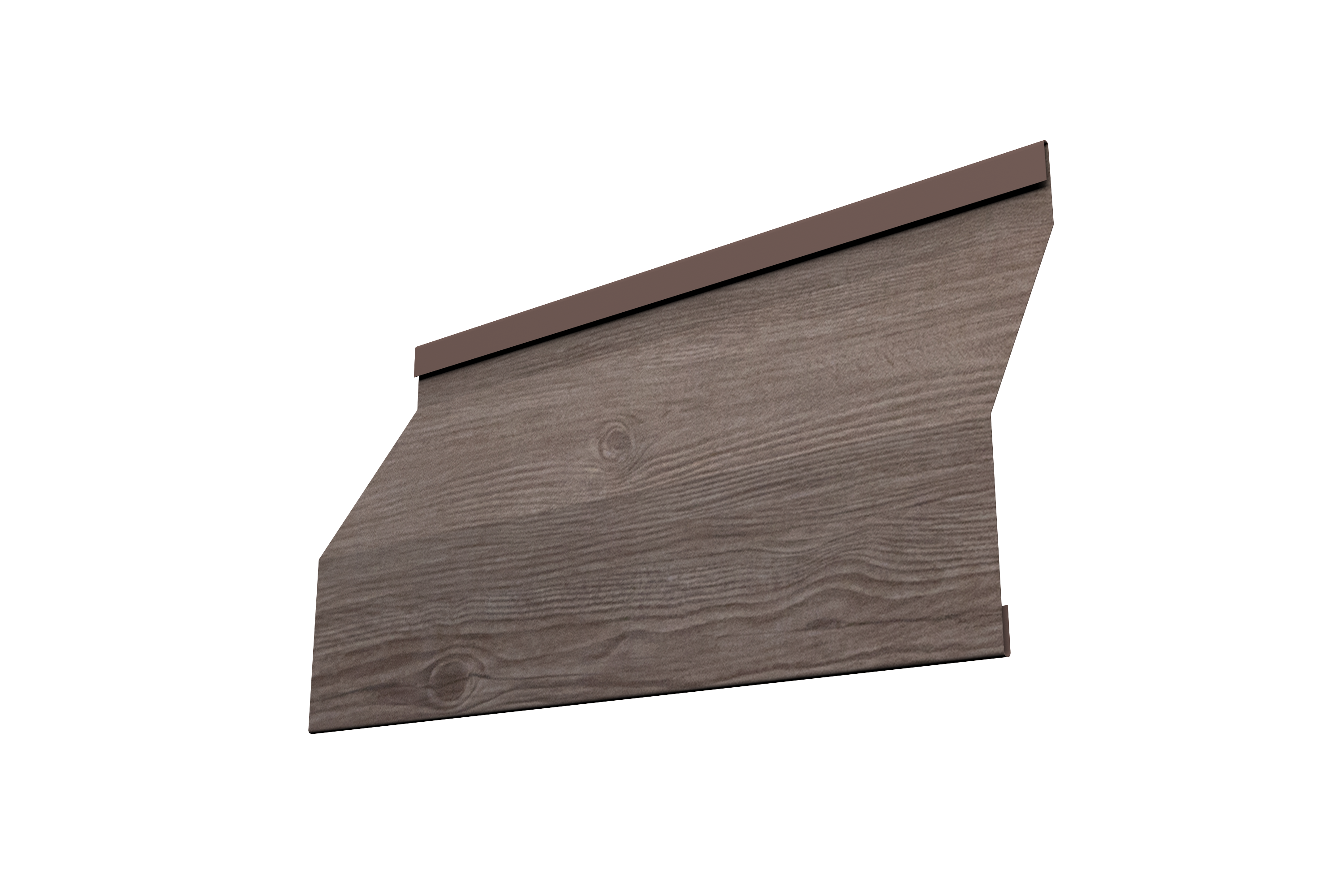 Ламель забора жалюзи Milan Slim 0,45 Print Elite White Wood TwinColor
