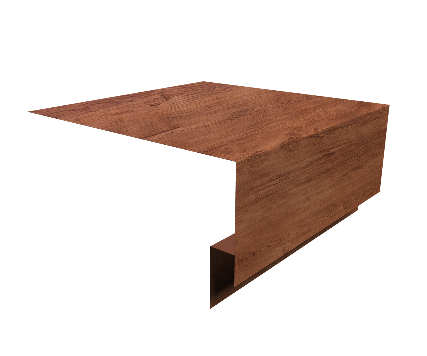 Планка околооконная сложная Блок-Хаус new Grand Line 250х75х27 0,45 Print Premium Rowan Wood Intense FTC (2м)