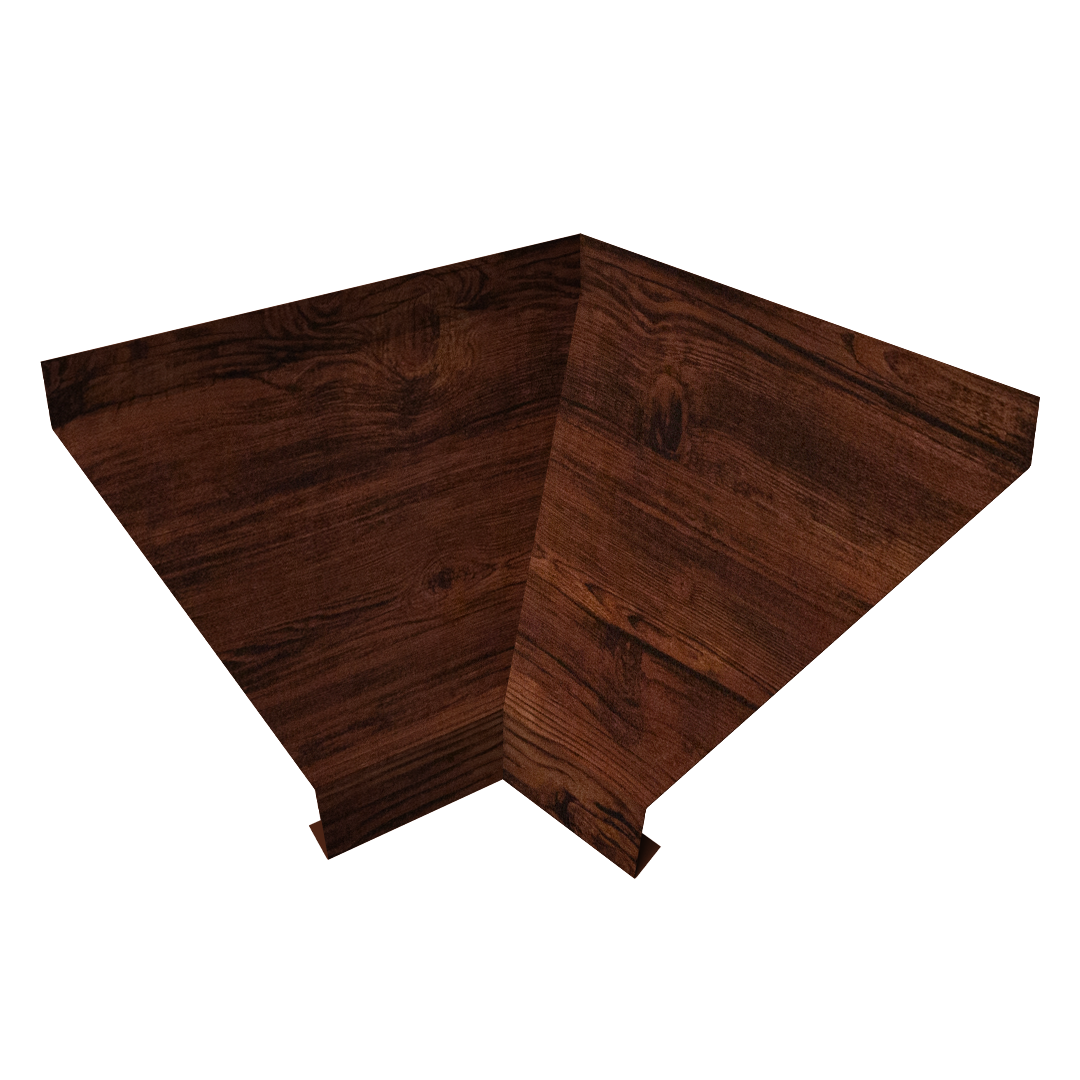 Угол отлива внутренний 200 0,45 Print Elite с пленкой Cherry Wood TwinColor