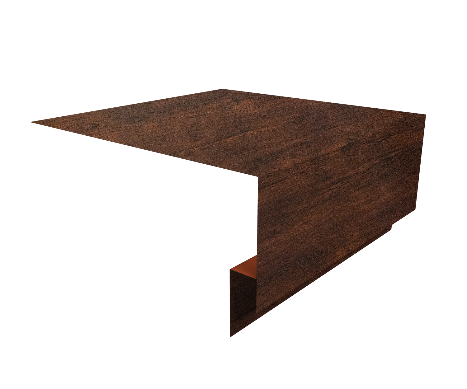 Планка околооконная сложная Экобрус Grand Line 200х75х25 0,45 Print Premium Cherry Wood Dark FTC (2м)