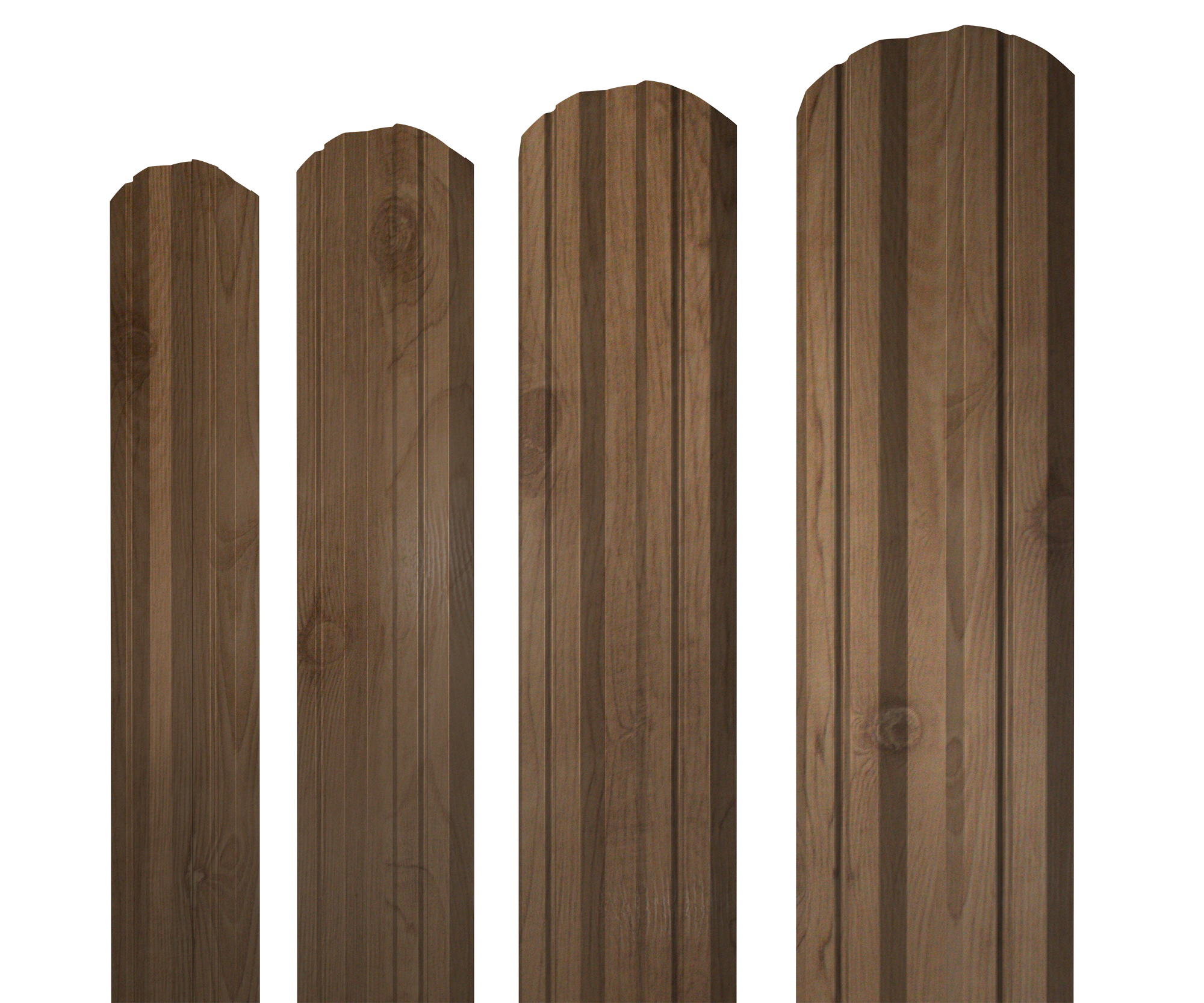 Штакетник Twin фигурный 0,45 Print Premium Pine Wood Fresh
