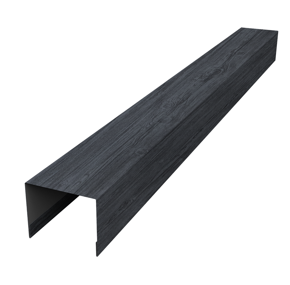 Крышка жалюзи Palermo 0,45 Print Premium Grey Wood TwinColor (2,5м)