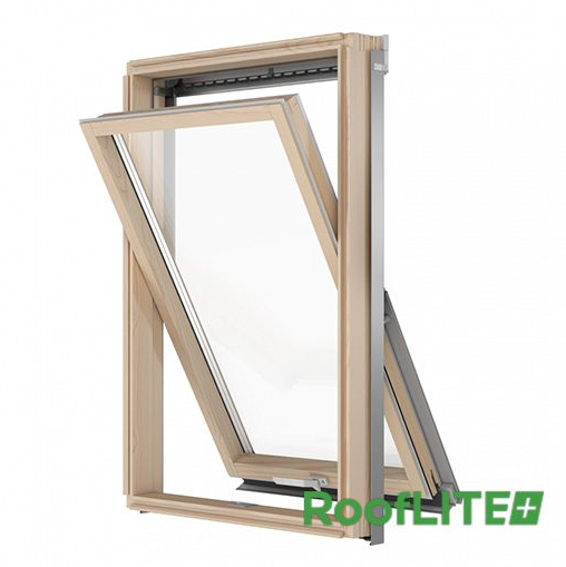 Окно мансардное RoofLITE+ AAY B900 55х98 (однокамерное, 12см, ручка снизу)