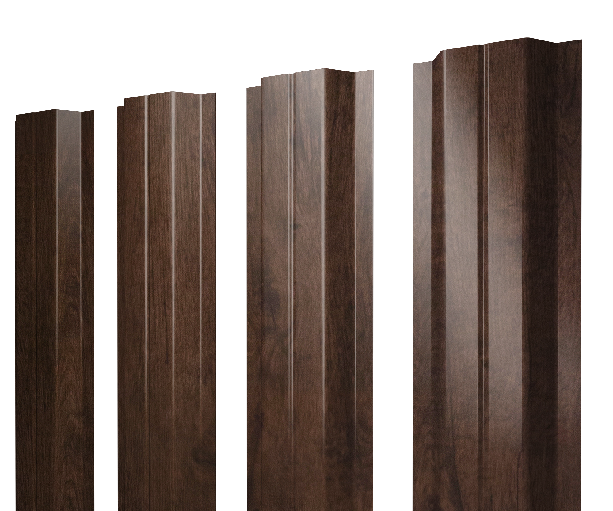 Штакетник П-образный A с прямым резом 0,45 Print Premium Antique Wood TwinColor