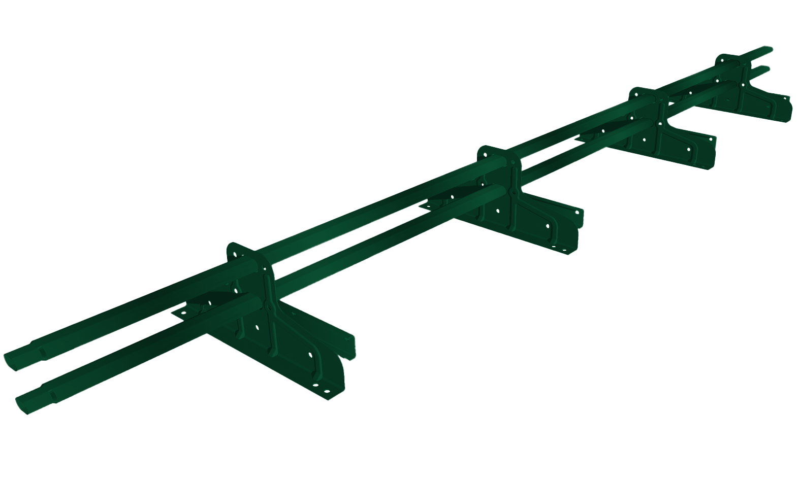 Снегозадержатель трубчатый под фальц Premium 40х20 RAL 6005 (3м) ОЦ