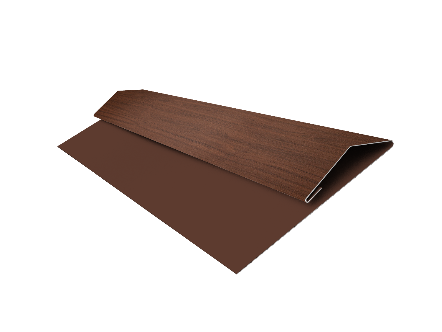 Планка стартово-финишная Экобрус Grand Line 0,45 Print Elite Choco Wood TwinColor (2м)
