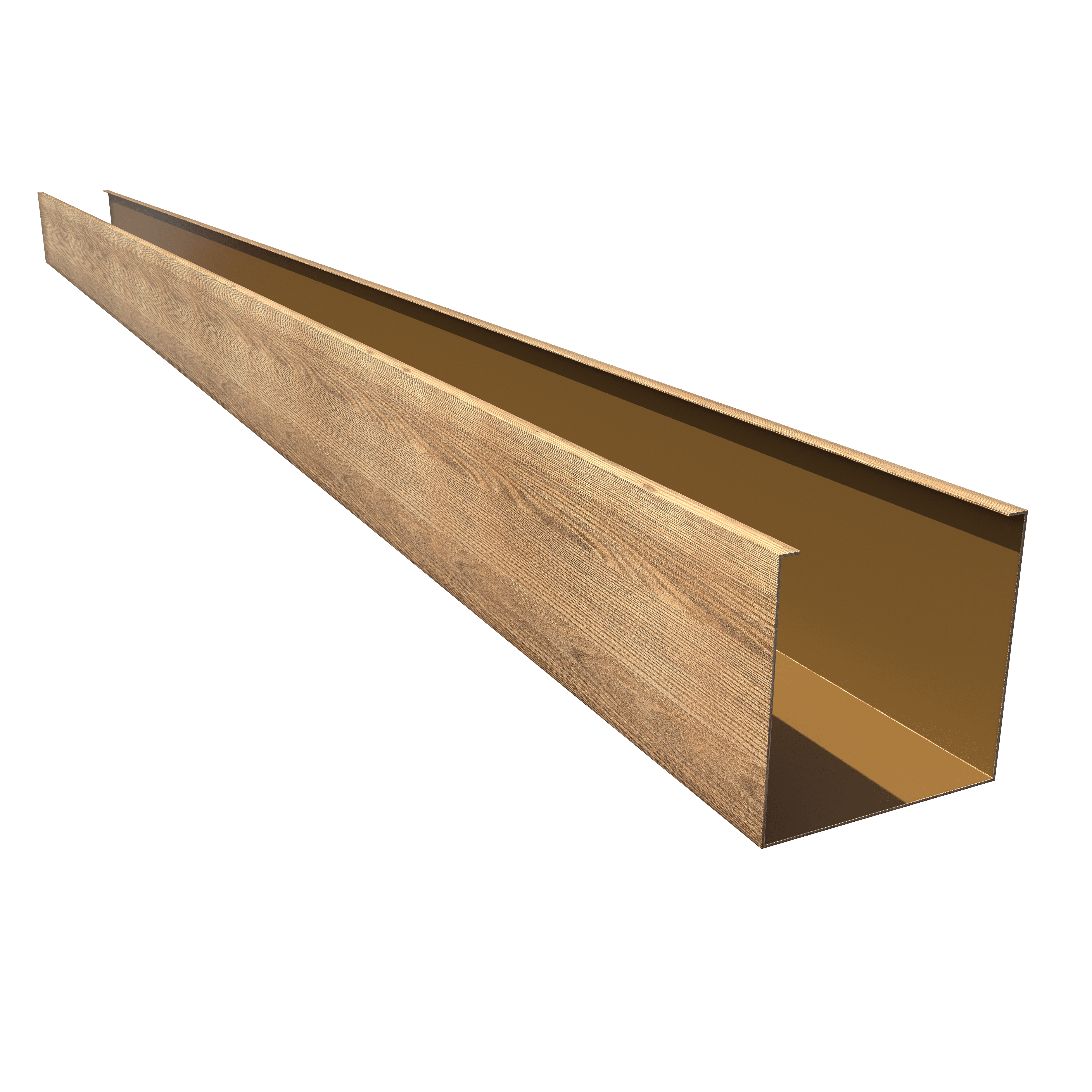 Кубообразная рейка GL Ш50/В50 Honey Wood Al 0,4 L=3м