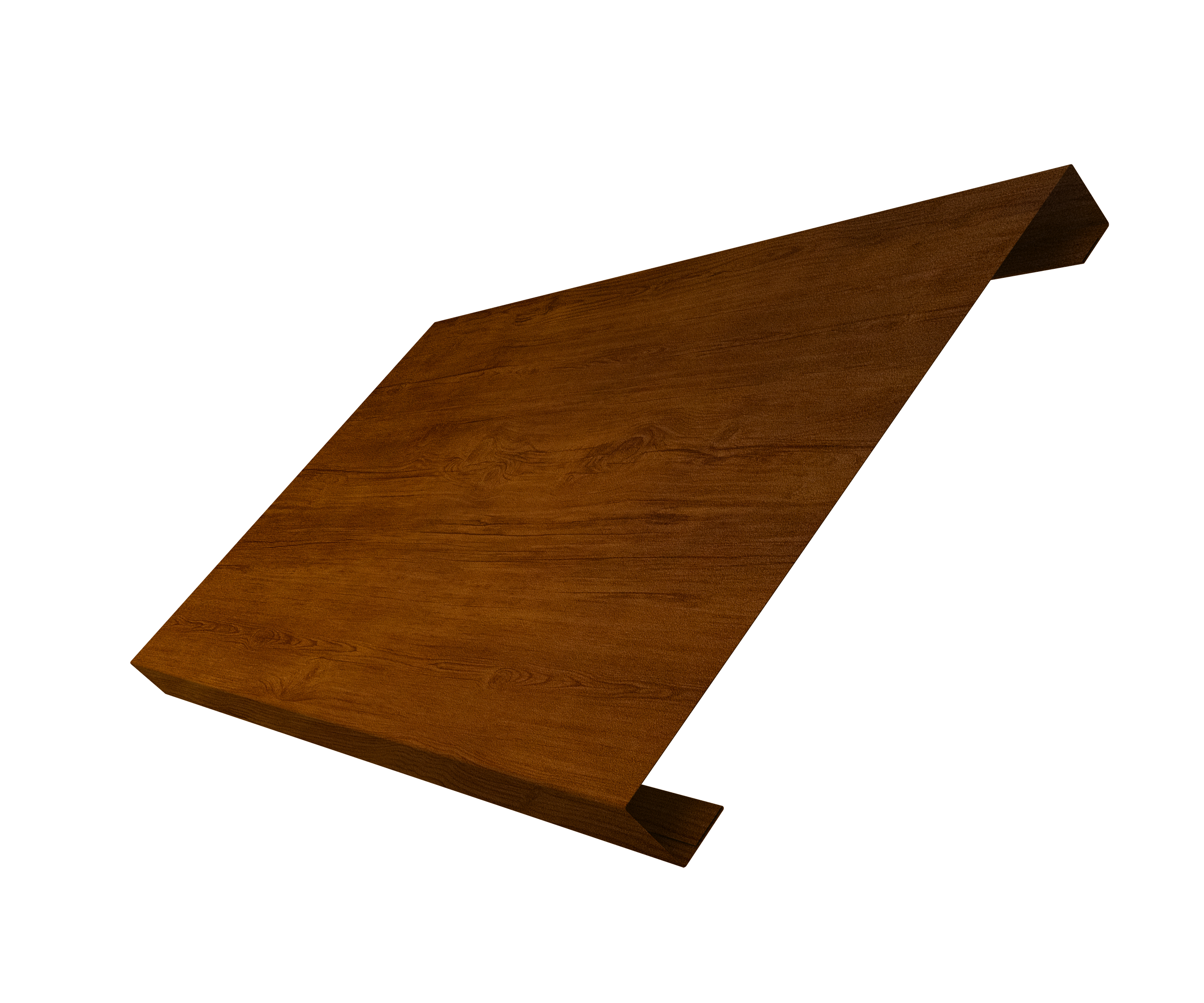 Ламель лицевая 200 забора жалюзи Texas 0,45 Print-Double Premium Golden Wood Intense F