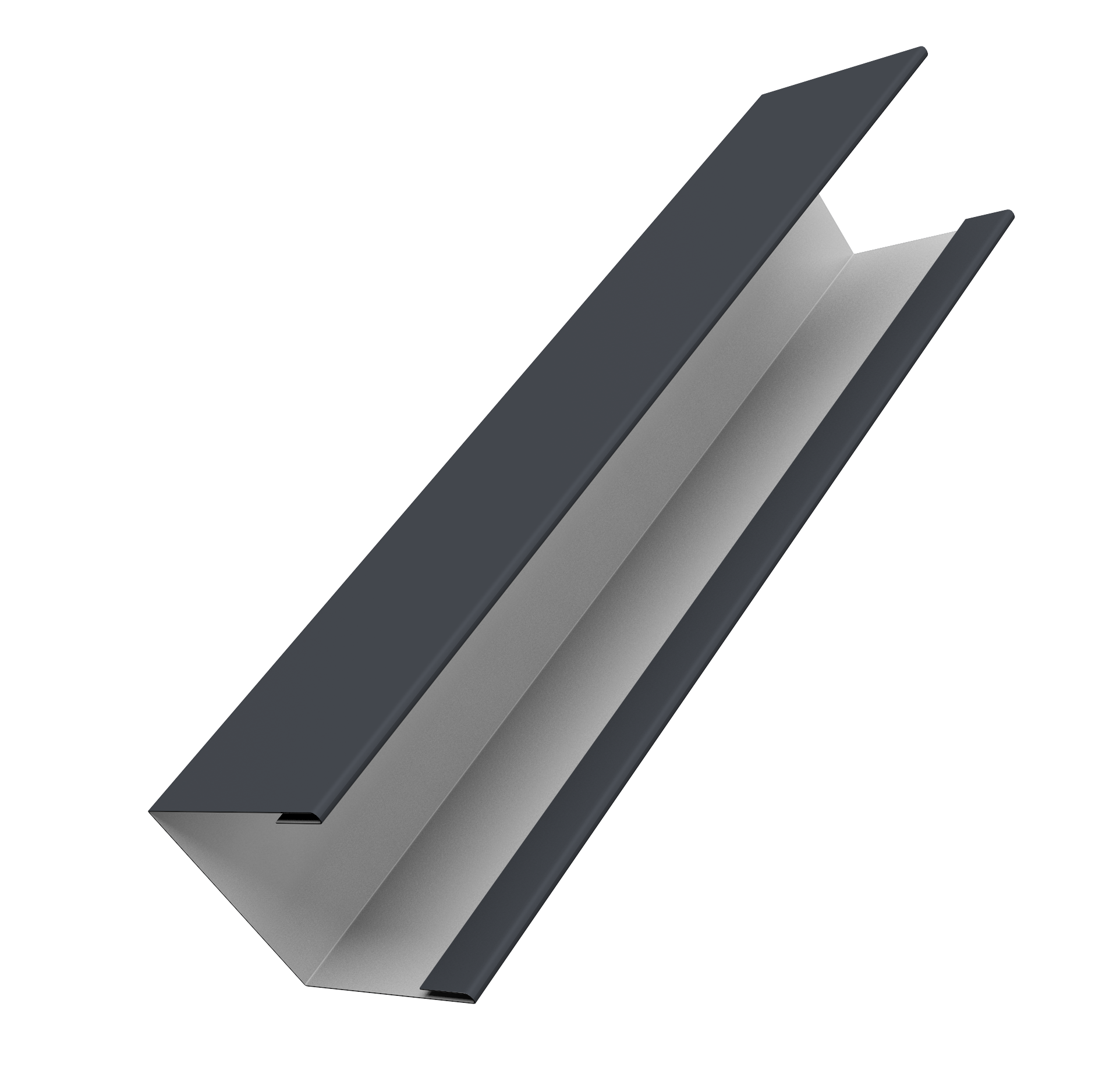 Крышка жалюзи Milan Slim 0,45 Drap ST RAL 7024 мокрый асфальт (3м)