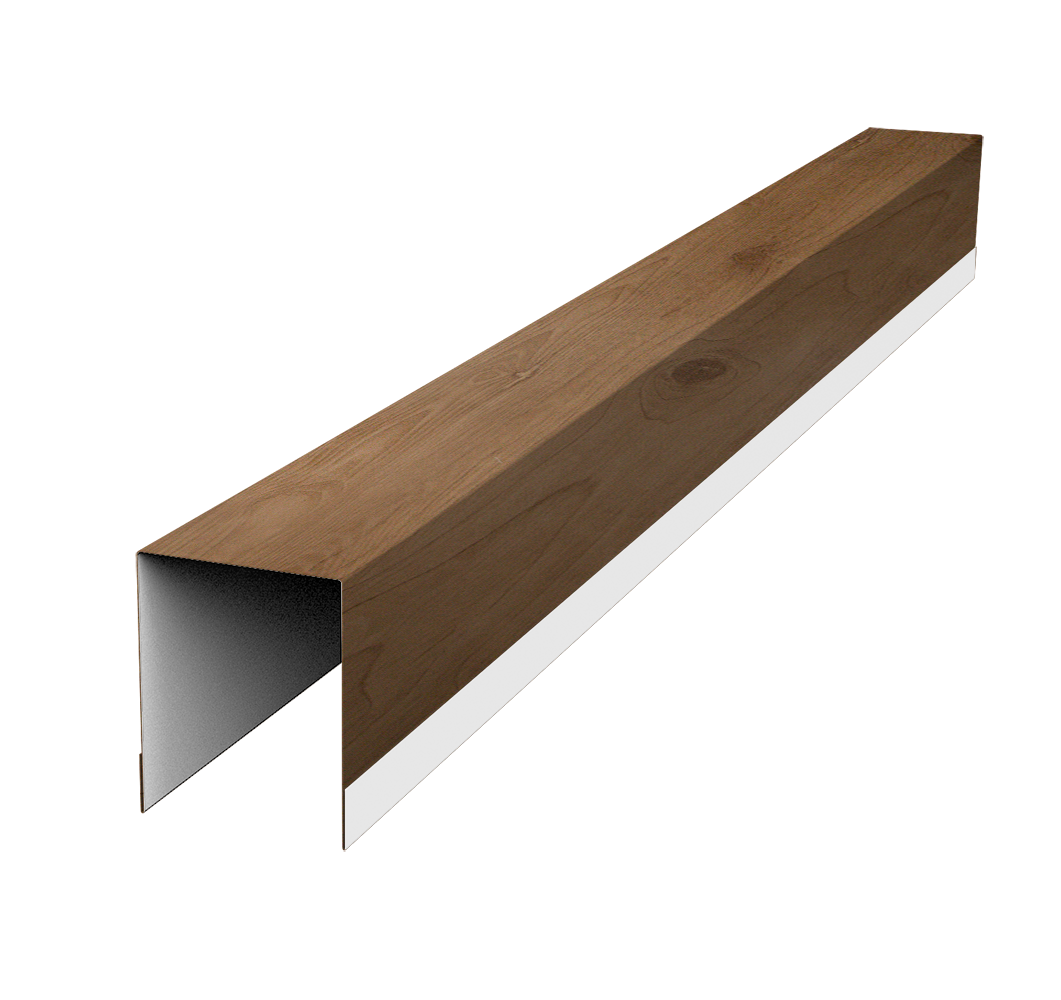 Планка опорная составная внутренняя для забора жалюзи Palermo 0,45 Print Premium Pine Wood Fresh (2,5м)