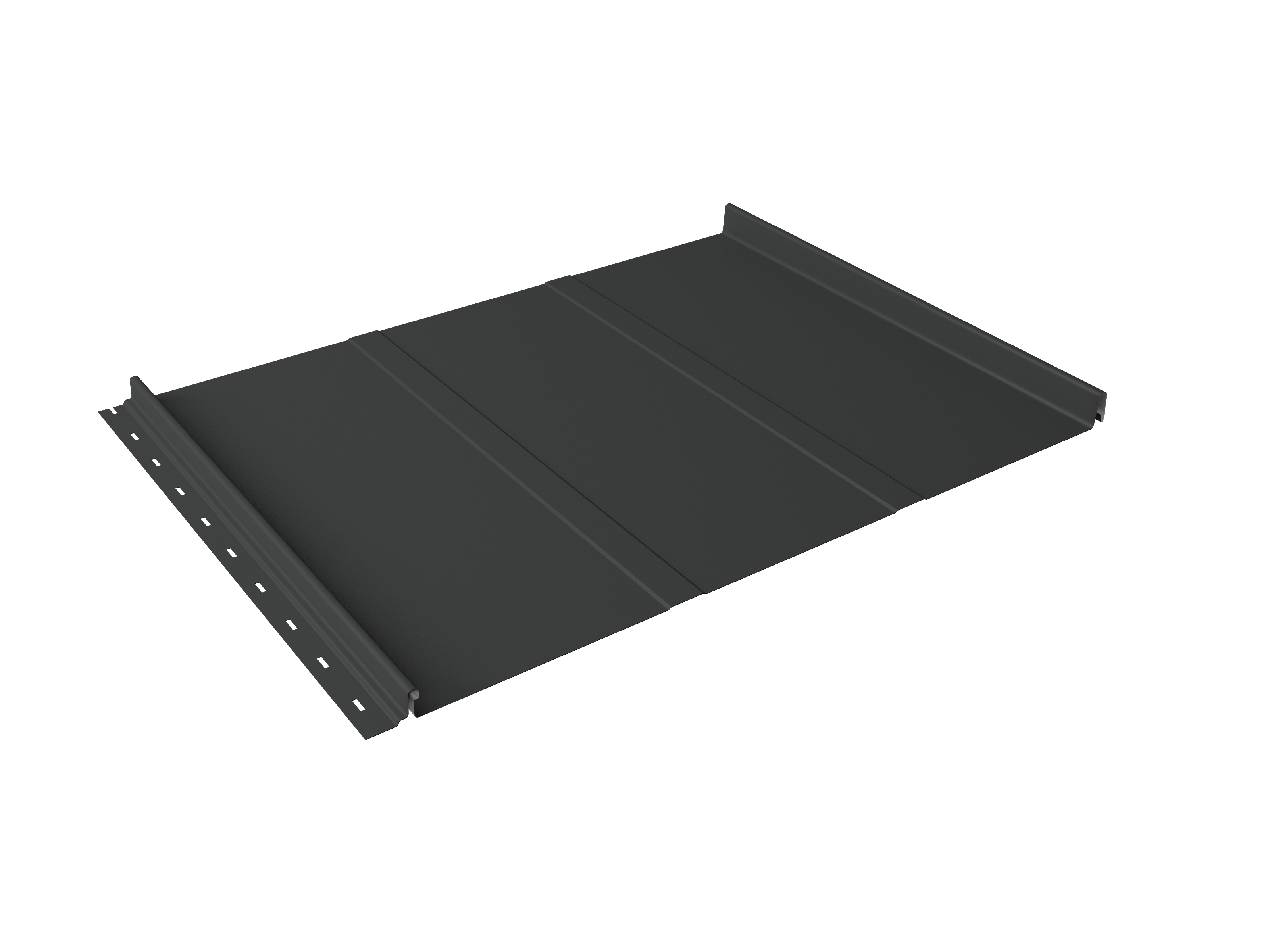 Кликфальц Line Grand Line 0,5 Satin Matt TX с пленкой на замках RAL 7016 антрацитово-серый