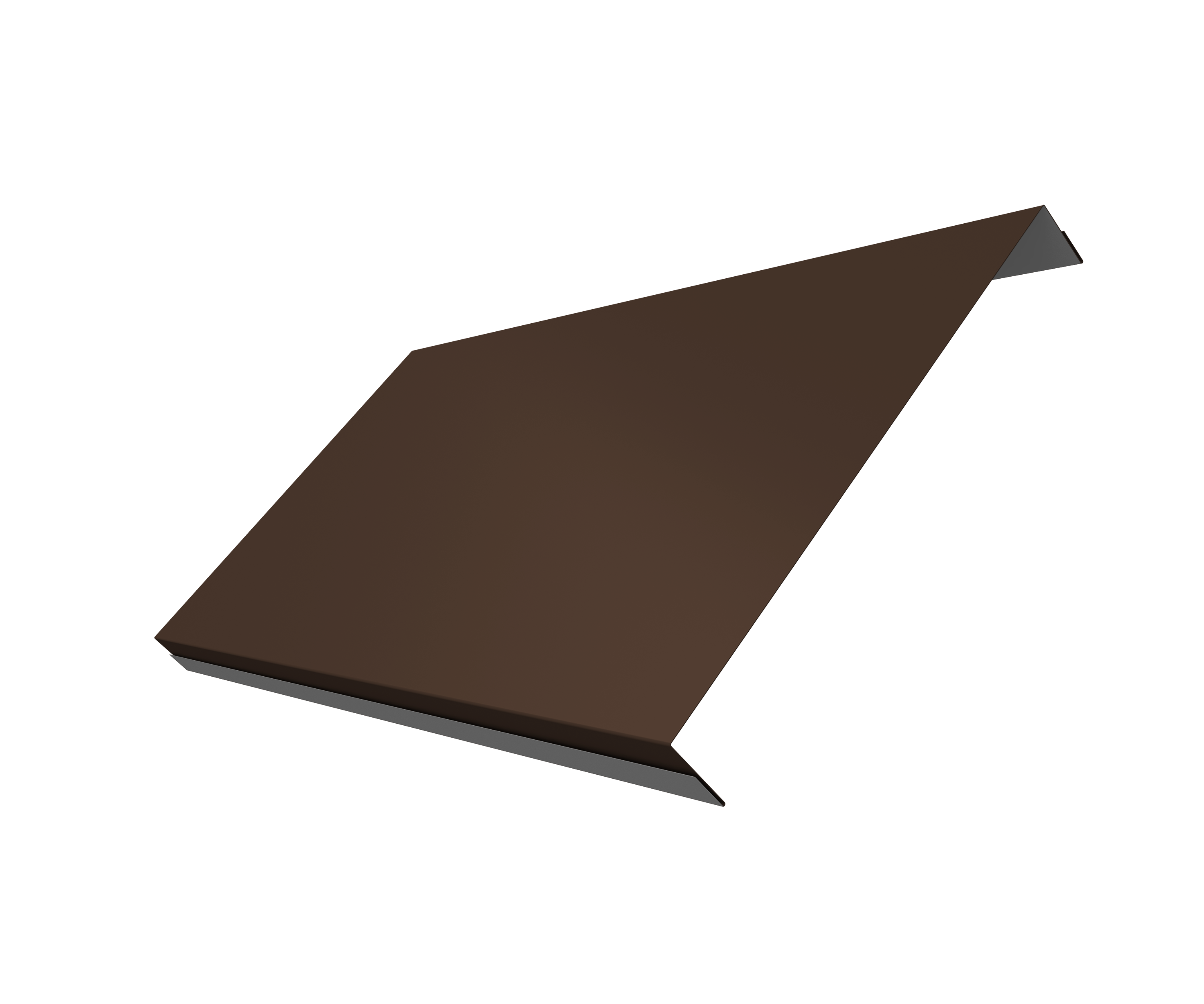 Ламель обратная 200 забора жалюзи Texas 0,5 Satin RAL 8017 шоколад