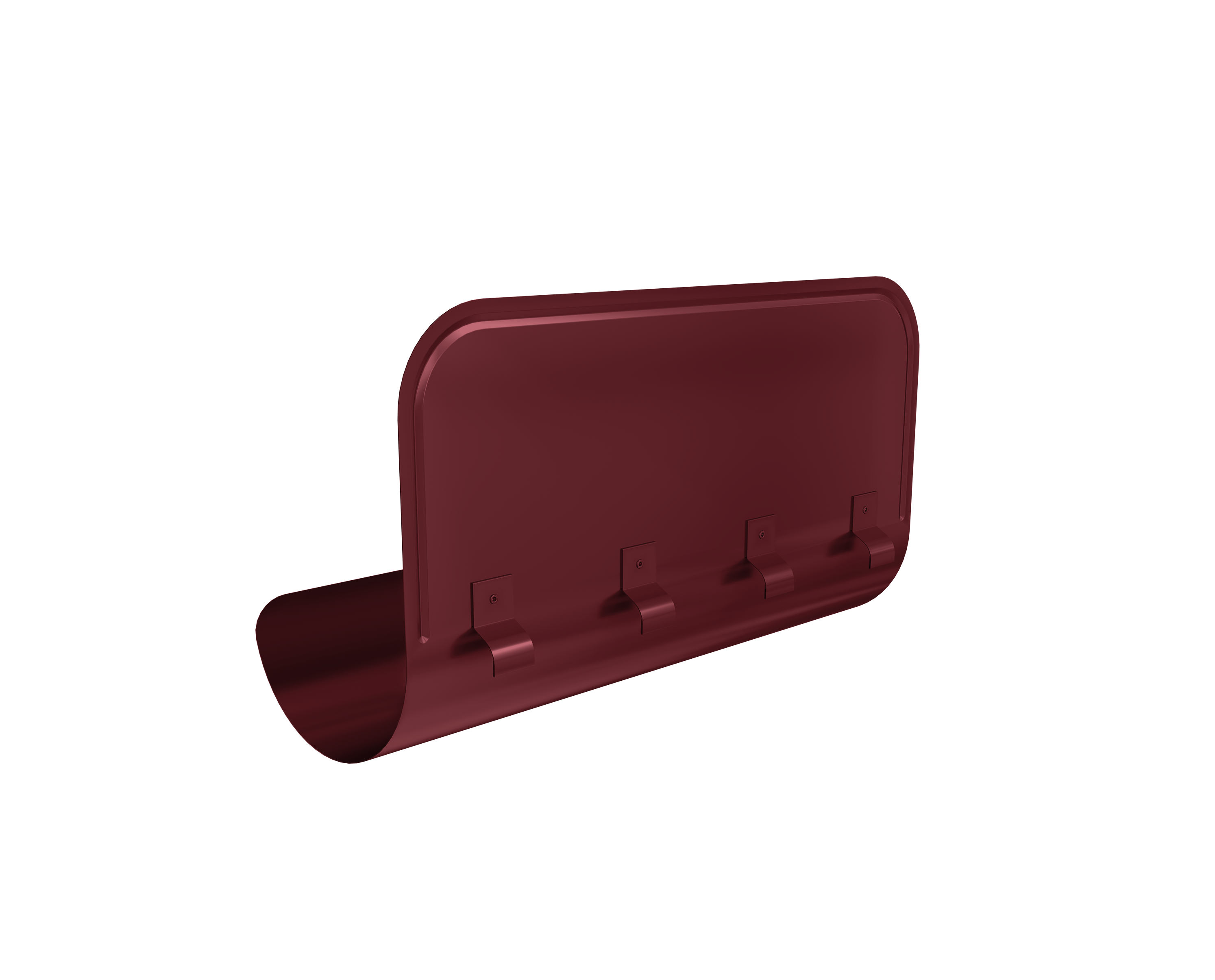 Ограничитель перелива GL PU 125/90 RAL 3005 красное вино