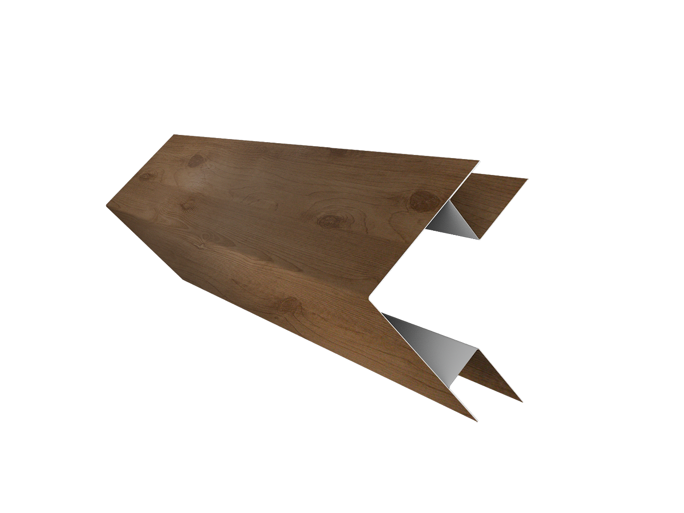Угол внешний сложный 75х75 0,45 Print Premium Pine Wood Fresh (3м)