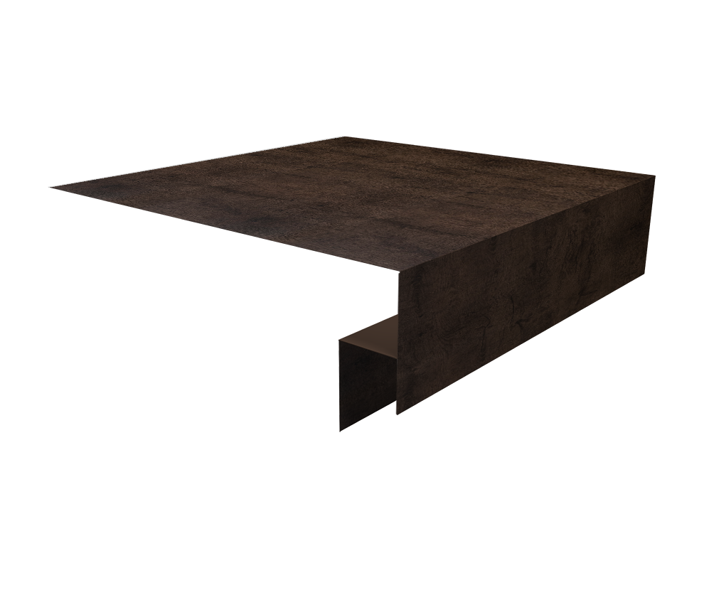 Планка околооконная сложная Экобрус Grand Line 250х50х25 0,45 Print Elite Antique Wood TwinColor (3м)