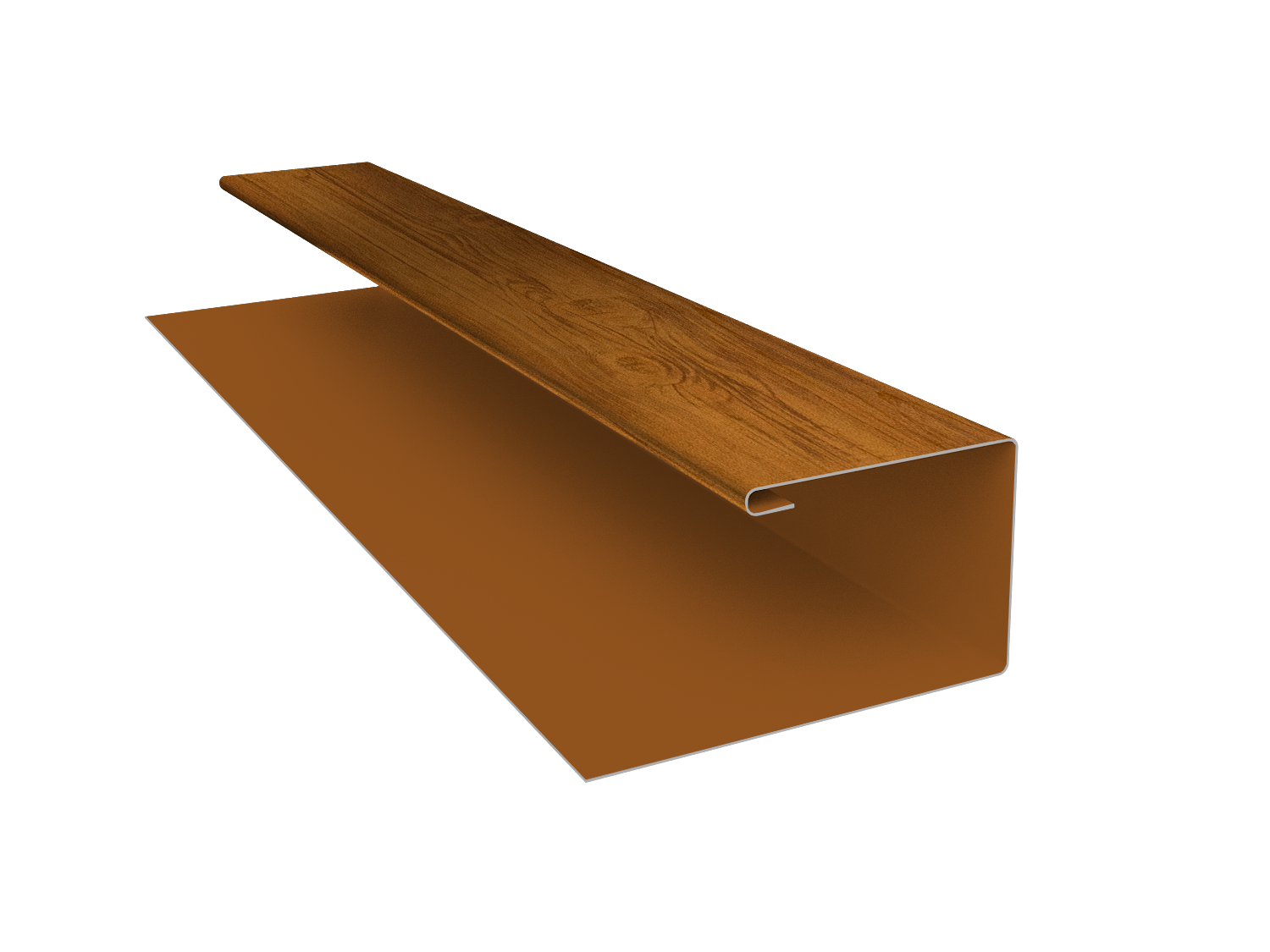 Планка П-образная Экобрус Grand Line 0,45 Print Elite Golden Wood TwinColor (2м)
