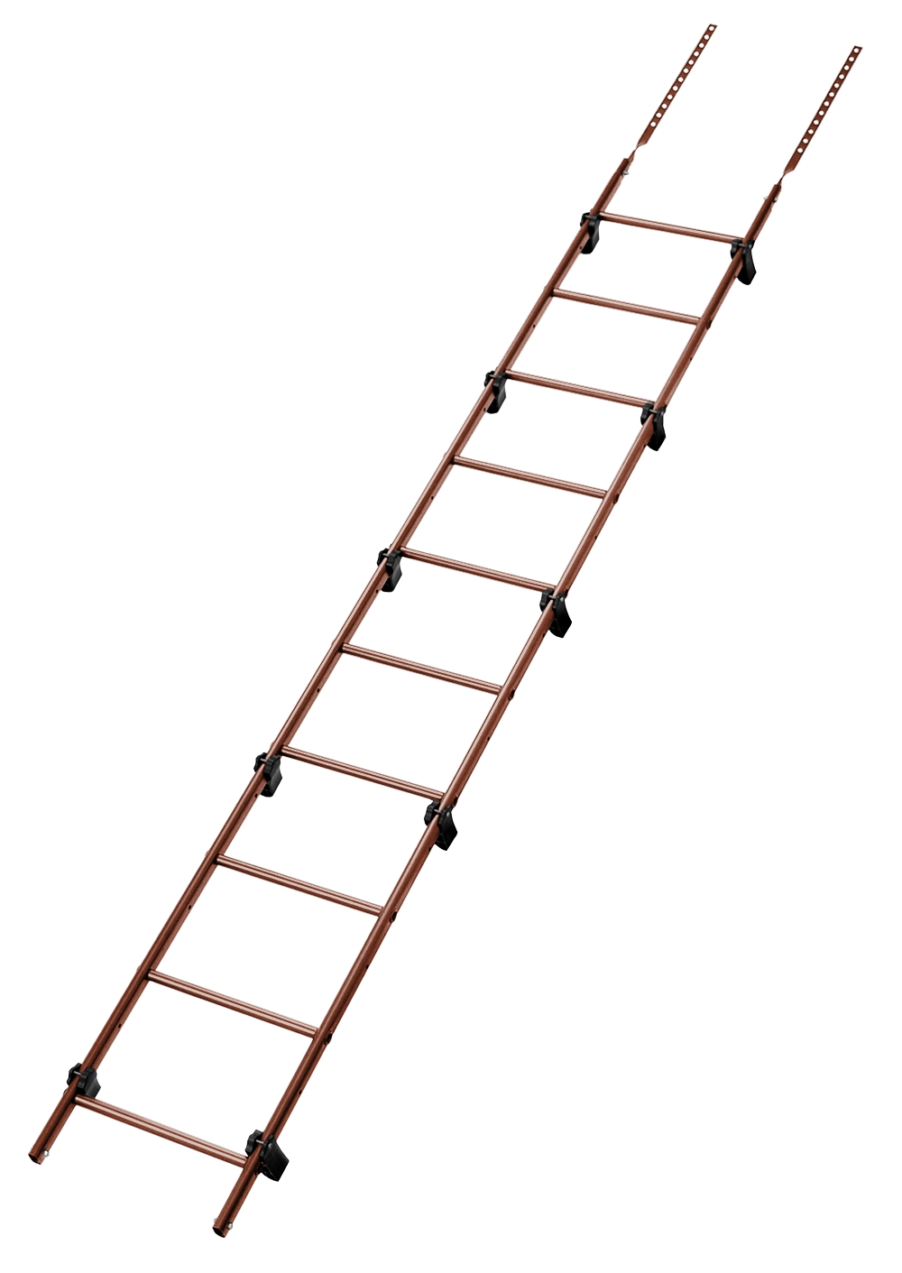 Лестница кровельная Grand Line RAL 8004 2,76м