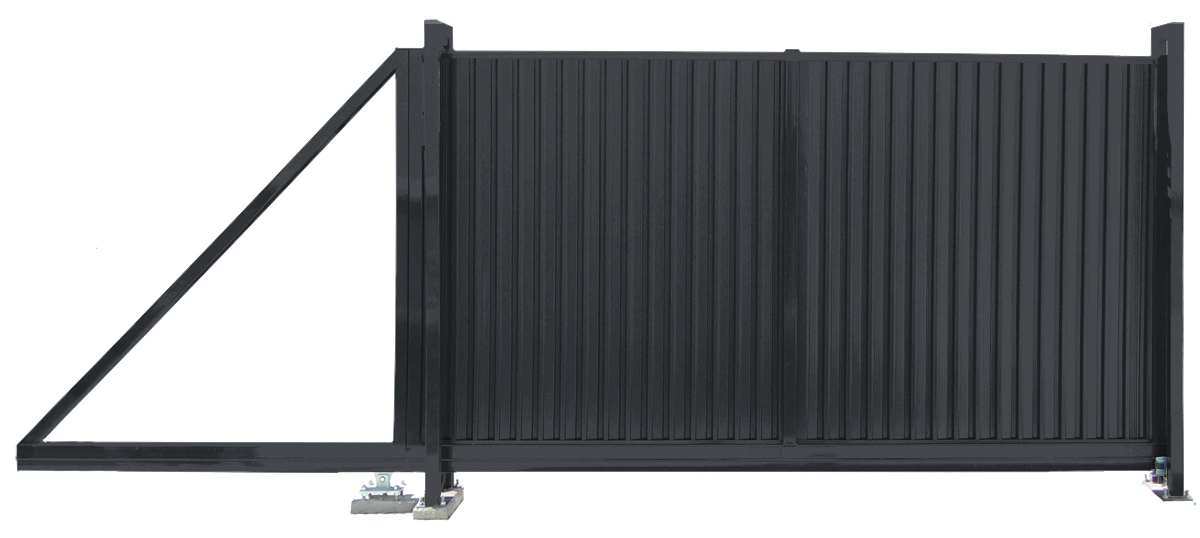 Ворота откатные Estet 2,0х3,5 RAL 7024