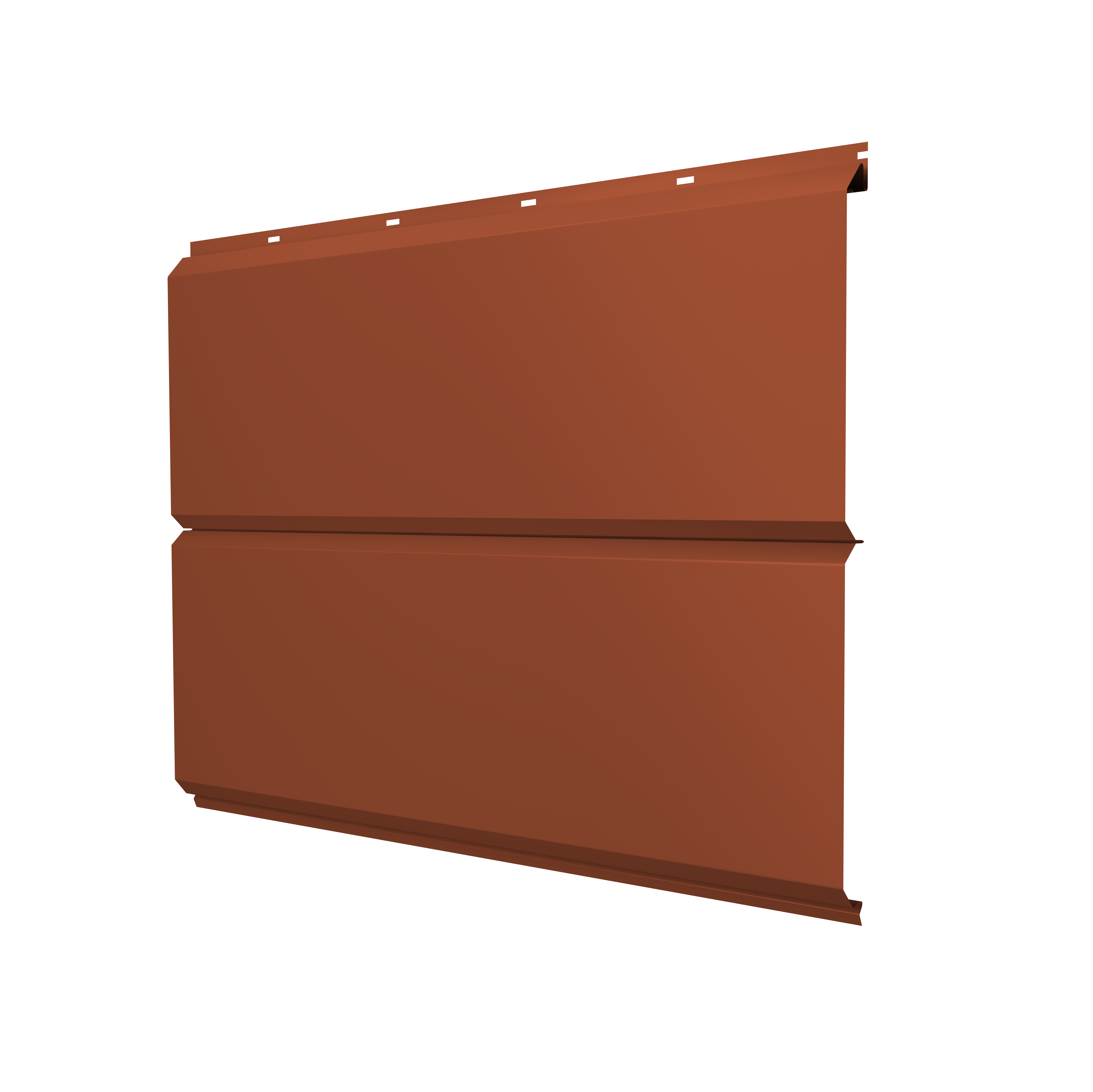 ЭкоБрус new 0,5 Satin Matt с пленкой RAL 8004 терракота