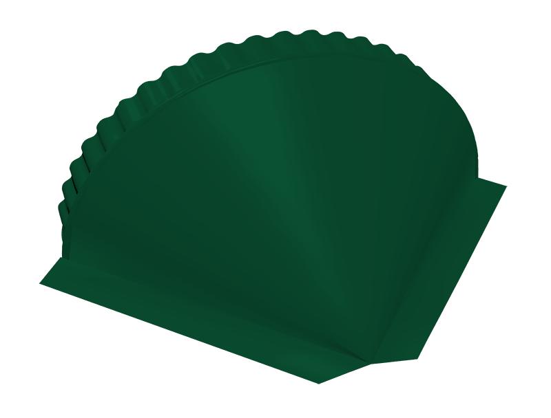 Заглушка малая конусная 0,5 Satin Matt TX RAL 6005 зеленый мох