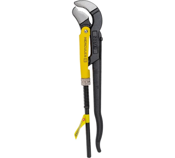 Ключ трубный Stayer Hercules-S Professional изогнутые губки №1, 1", 330мм