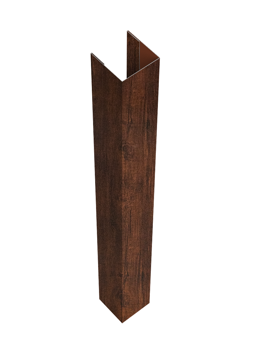 Стойка жалюзи Texas для монтажа без крепежного вкладыша 0,45 Print Premium Cherry Wood Dark FTC (2м)
