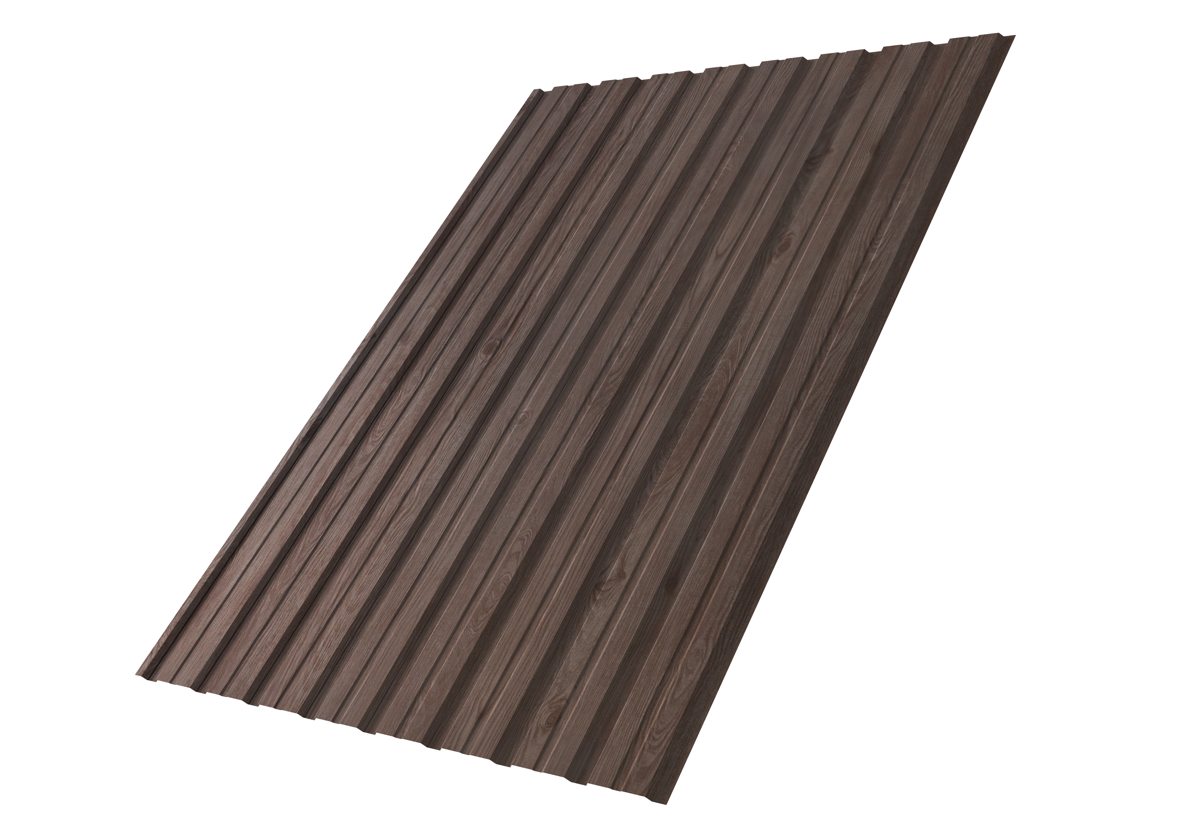 Профнастил С10B 0,45 Print Elite с пленкой White Wood TwinColor