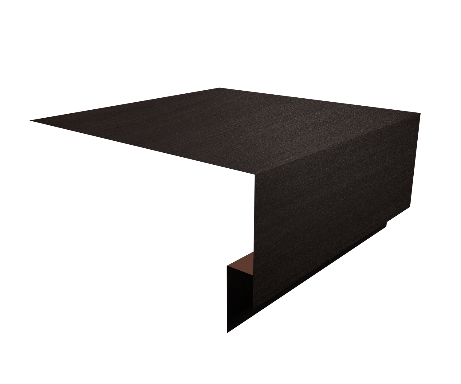 Планка околооконная сложная Экобрус Grand Line 250х75х25 0,45 Print Elite Coffee Wood TwinColor (3м)