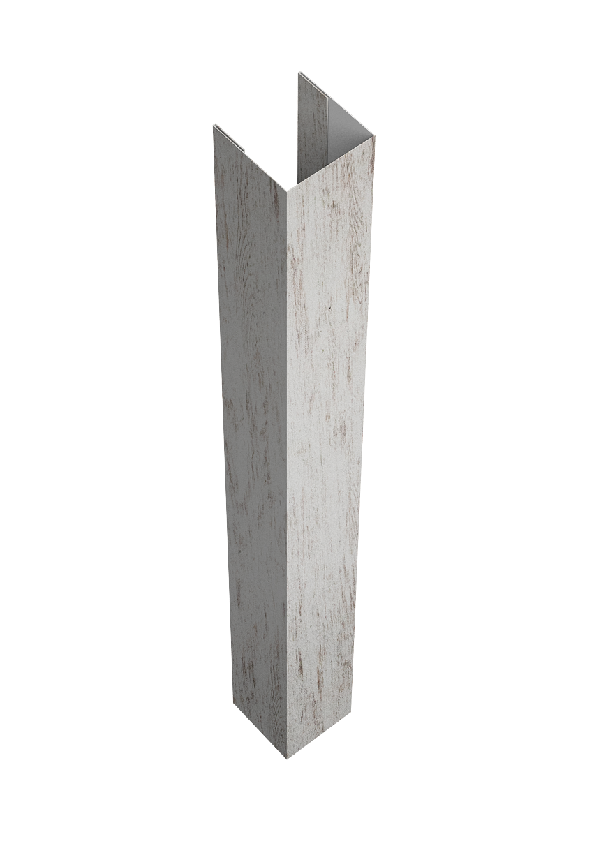 Стойка жалюзи Texas для монтажа без крепежного вкладыша 0,45 Print Elite Snow Wood TwinColor (1,8м)