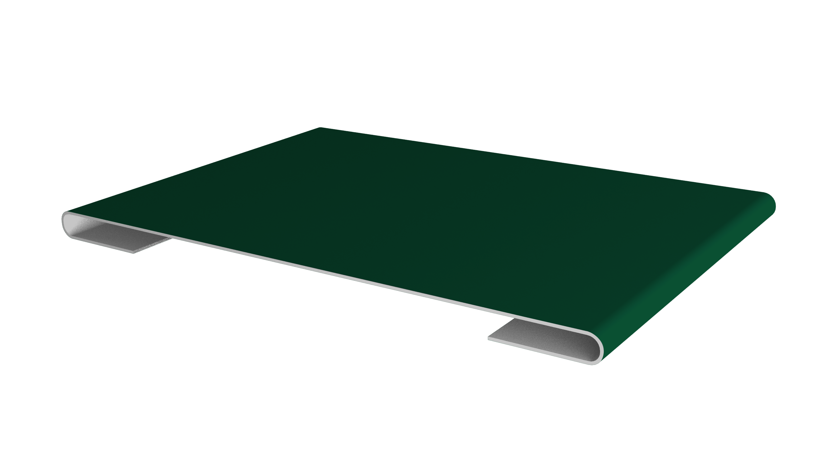 Планка стыковочная 0,5 Satin с пленкой RAL 6005 зеленый мох (3м)