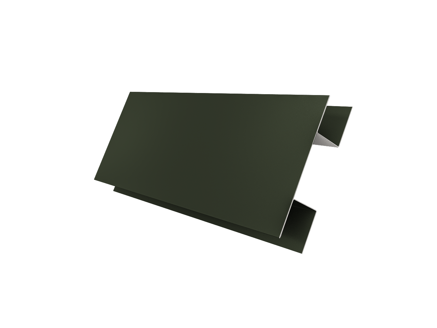 Планка H-образная стыковочная сложная 0,5 Satin Matt TX RAL 6020 хромовая зелень (2м)