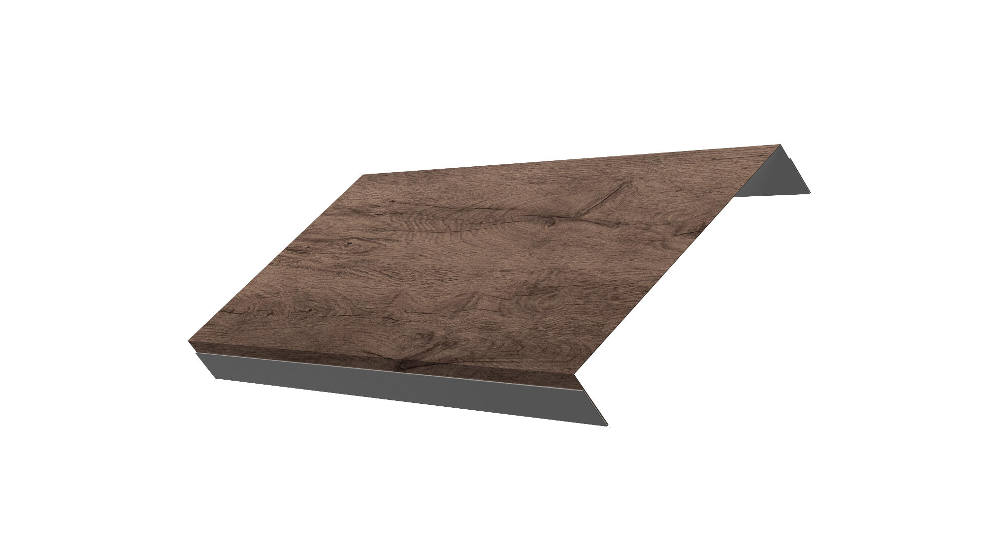 Ламель обратная 150 забора жалюзи Texas 0,45 Print Premium Almond Wood Fresh