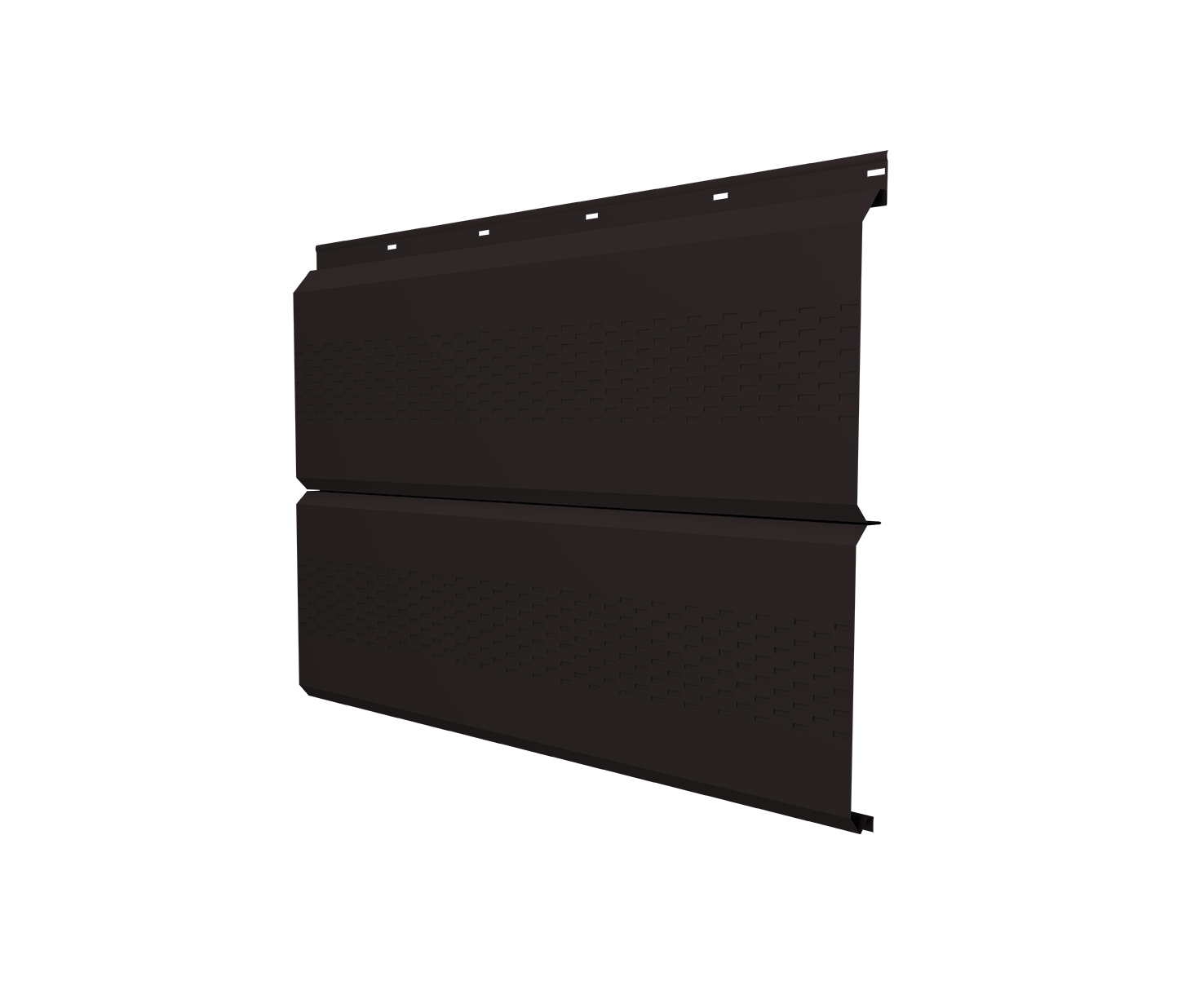 Софит ЭкоБрус с перфорацией 0,345 Grand Line 0,5 Satin RAL 9005 черный