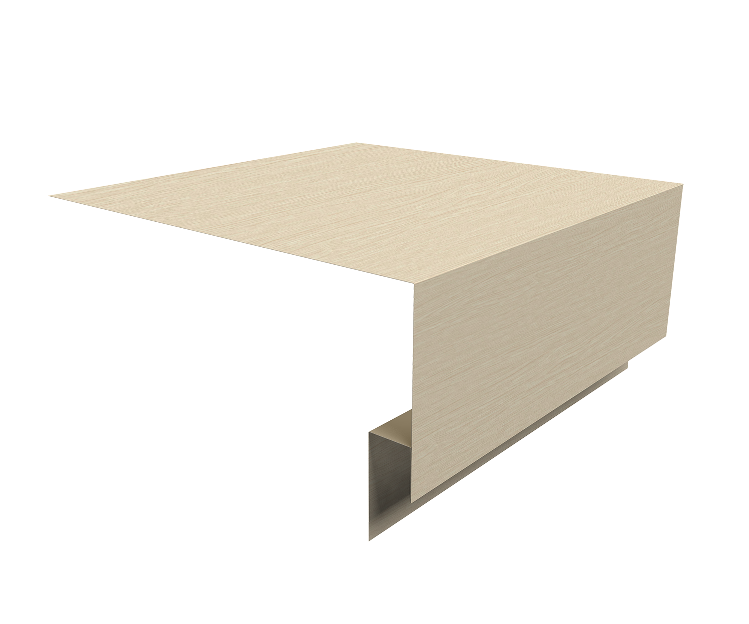 Планка околооконная сложная Блок-Хаус new Grand Line 250х75х27 0,45 Print Elite Milky Wood TwinColor (3м)