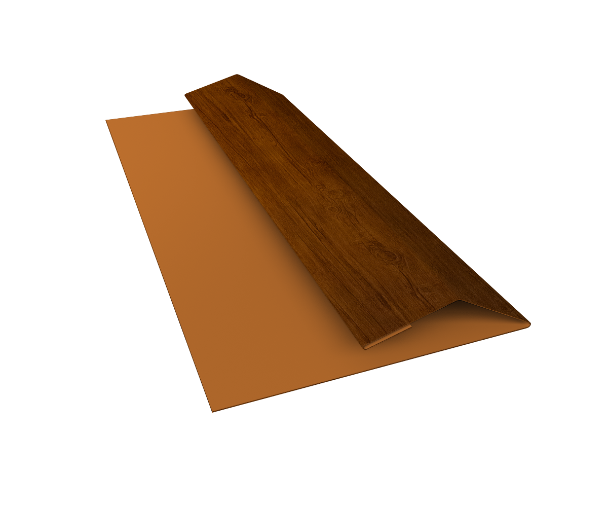 Планка финишная Блок-Хаус new Grand Line 0,4 Print Premium Golden Wood Intense FTC (3м)