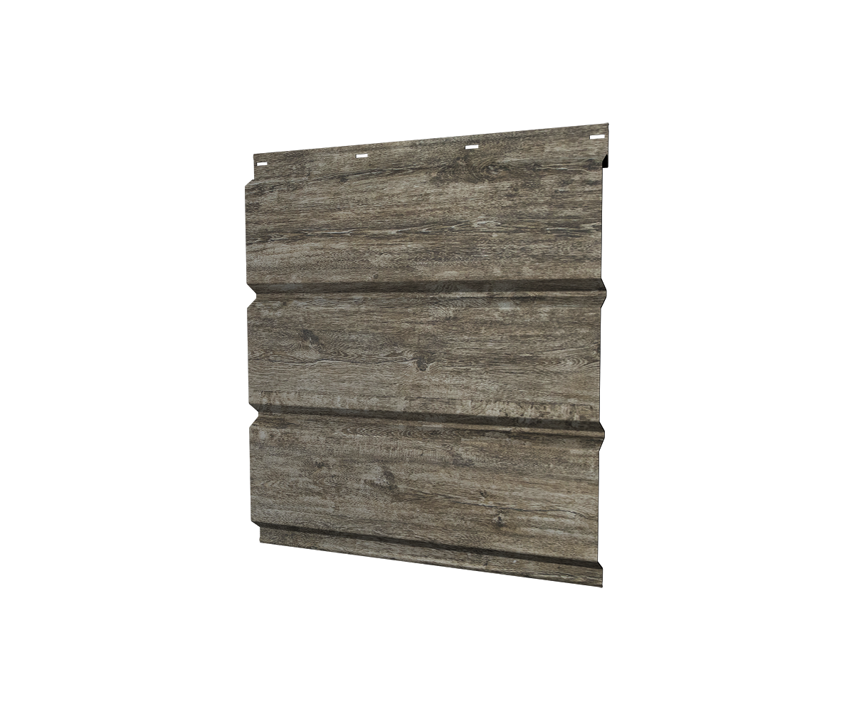 Софит металлический без перфорации 0,45 Print Elite с пленкой Nordic Wood TwinColor