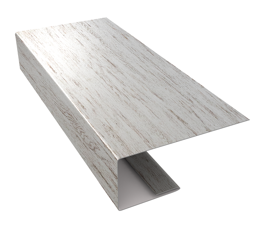 J-Профиль 18мм 0,45 Print Elite Snow Wood TwinColor (2м)