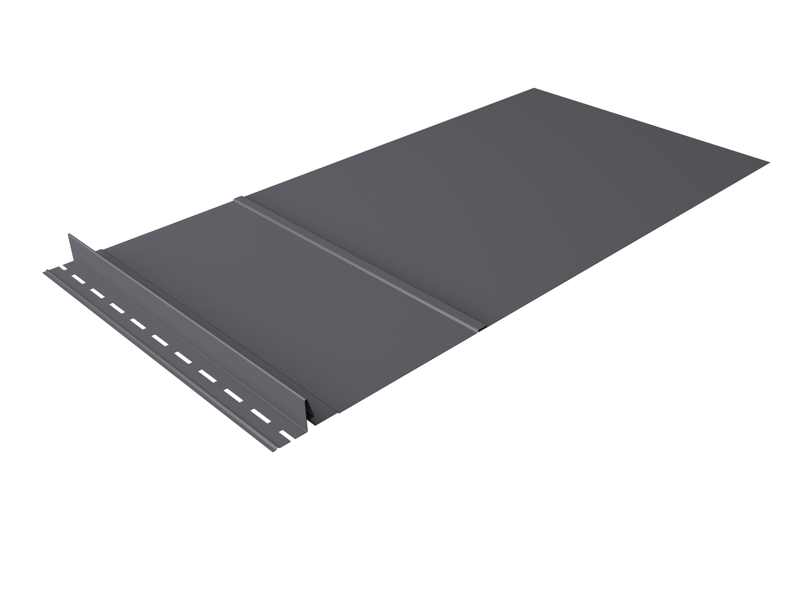 Элемент обхода Кликфальц Pro левый 0,5 Satin RAL 7004 сигнальный серый
