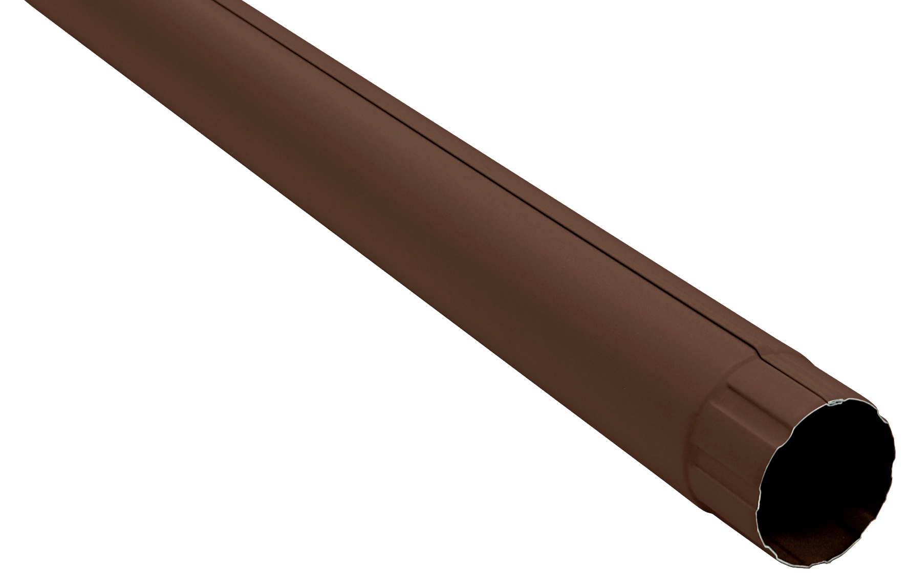Труба круглая GL PU Matt 90 мм 3 м RAL 8017 шоколад