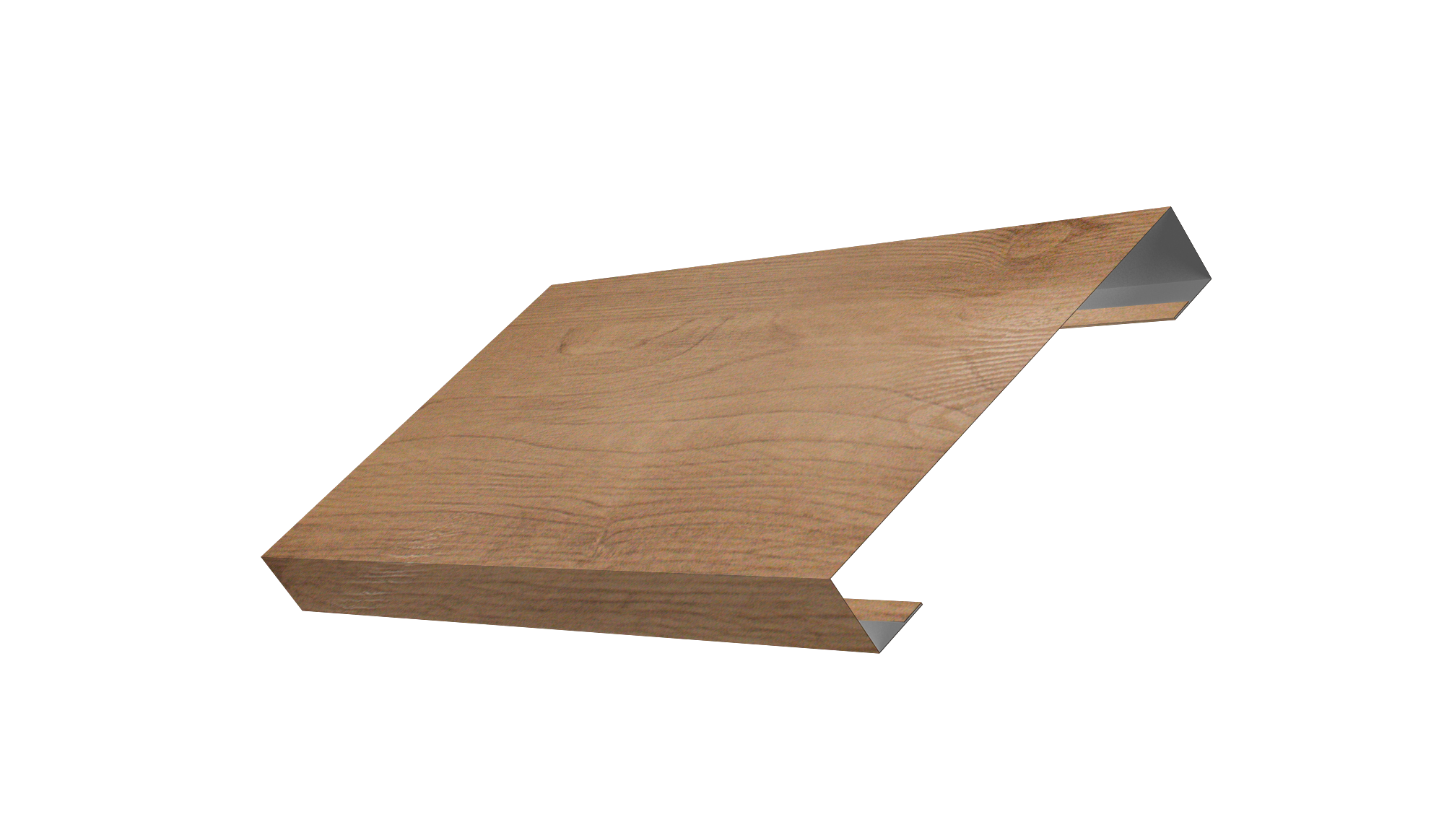 Ламель лицевая 125 забора жалюзи Texas 0,45 Print Premium Pine Wood Fresh