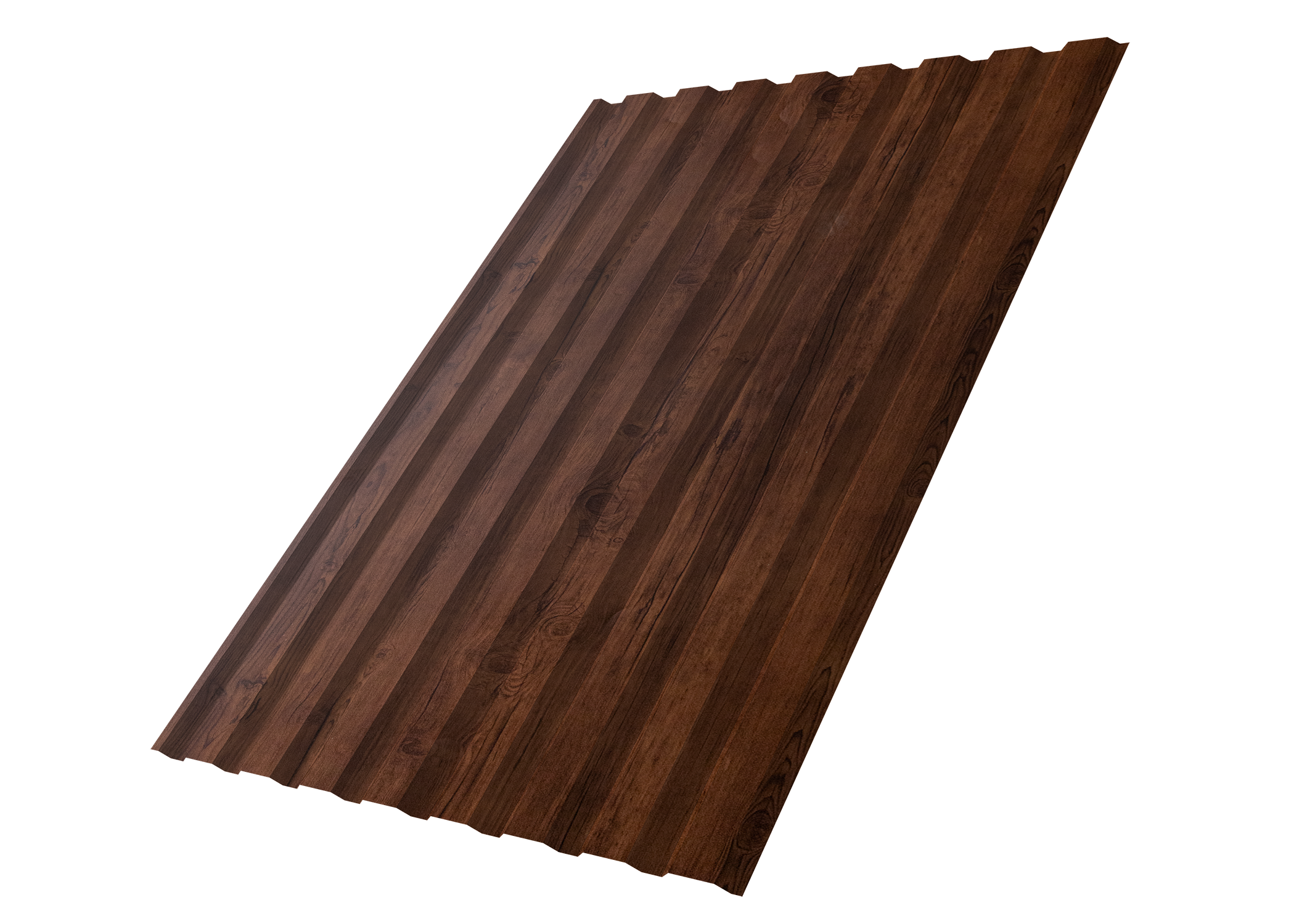 Профнастил С20A 0,45 Print Premium с пленкой Cherry Wood Fresh TwinColor