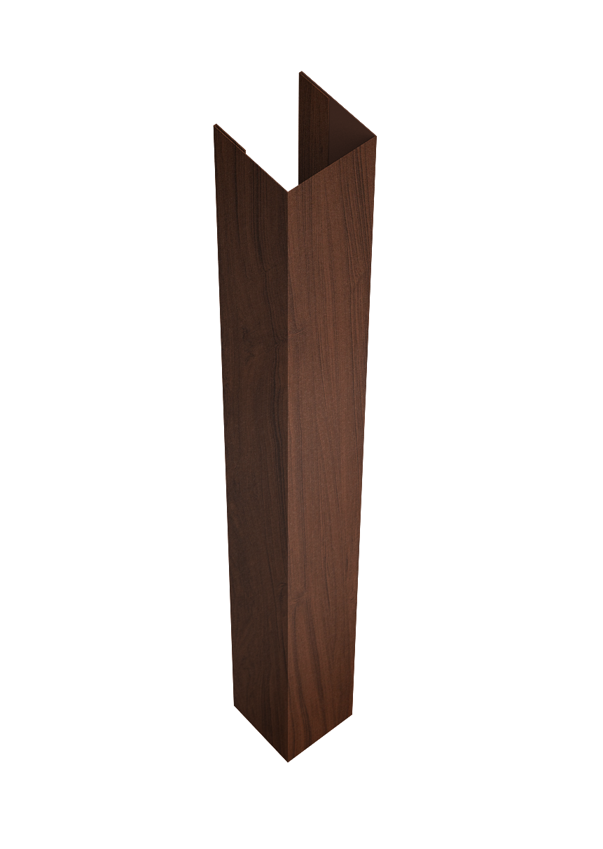 Стойка жалюзи Texas для монтажа без крепежного вкладыша 0,45 Print Elite Choco Wood TwinColor (2,5м)