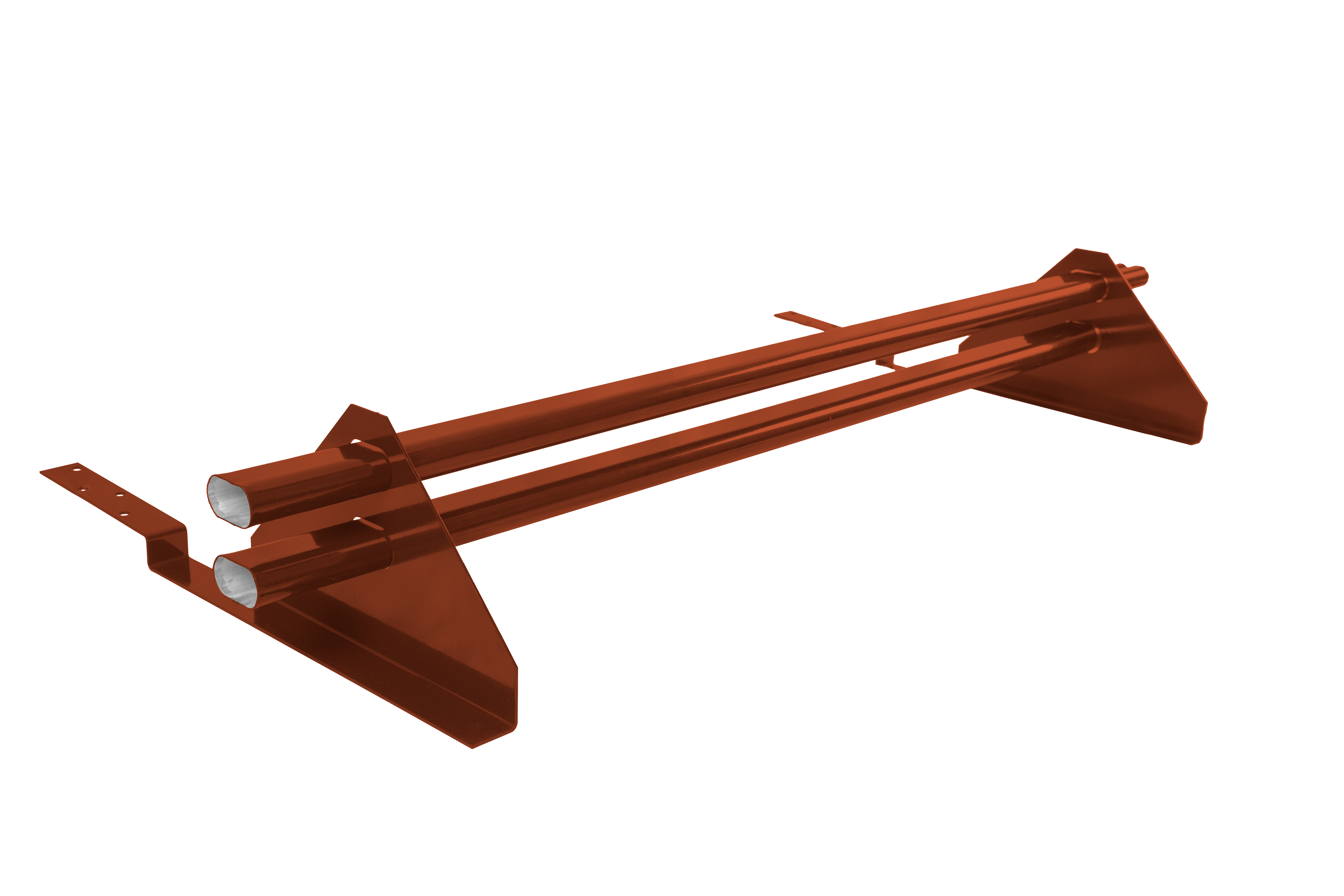 Снегозадержатель трубчатый для композитной черепицы Roman RAL 8004 (1м)
