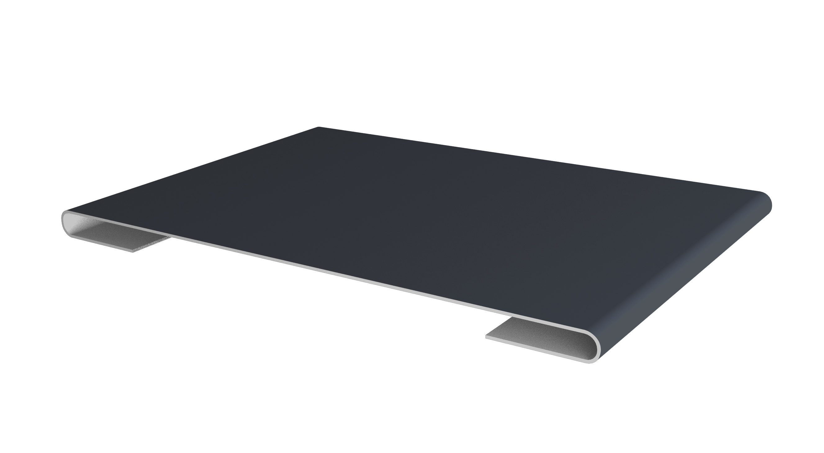 Планка стыковочная 0,5 Satin с пленкой RAL 7024 мокрый асфальт (3м)